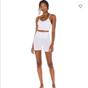 High Waisted Bicycle Short -white- by Indah S NWT